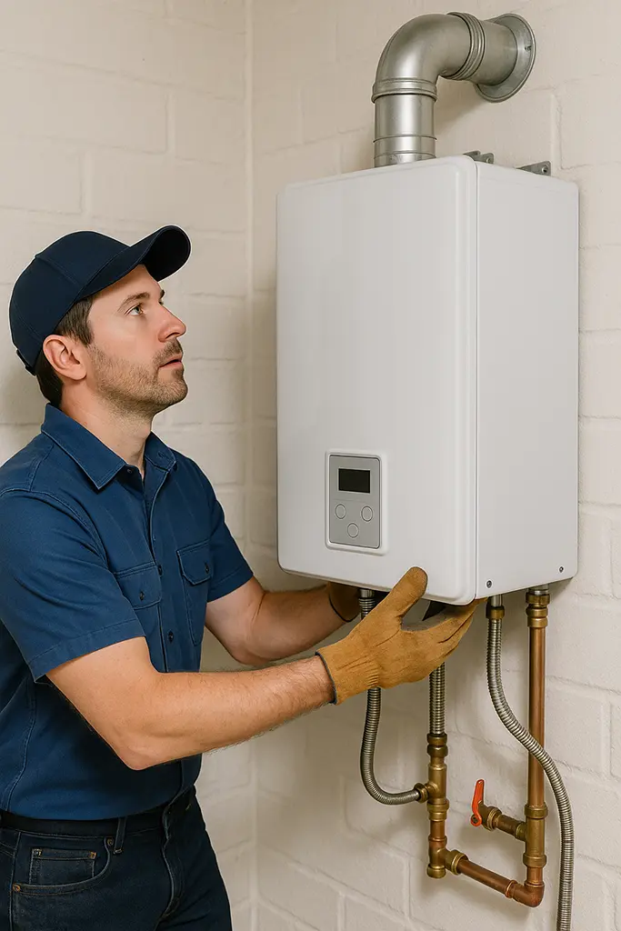tankless heater installation